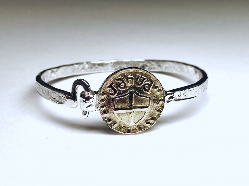 Bracciale 'doppio splendende' Janua, argento e oro