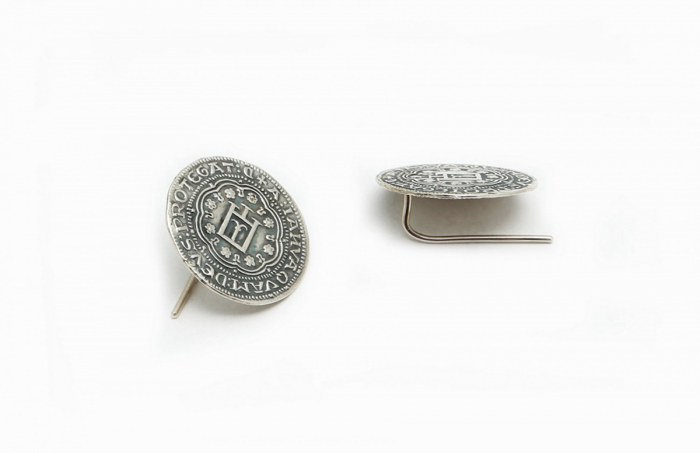 Orecchino moneta argento 925/..